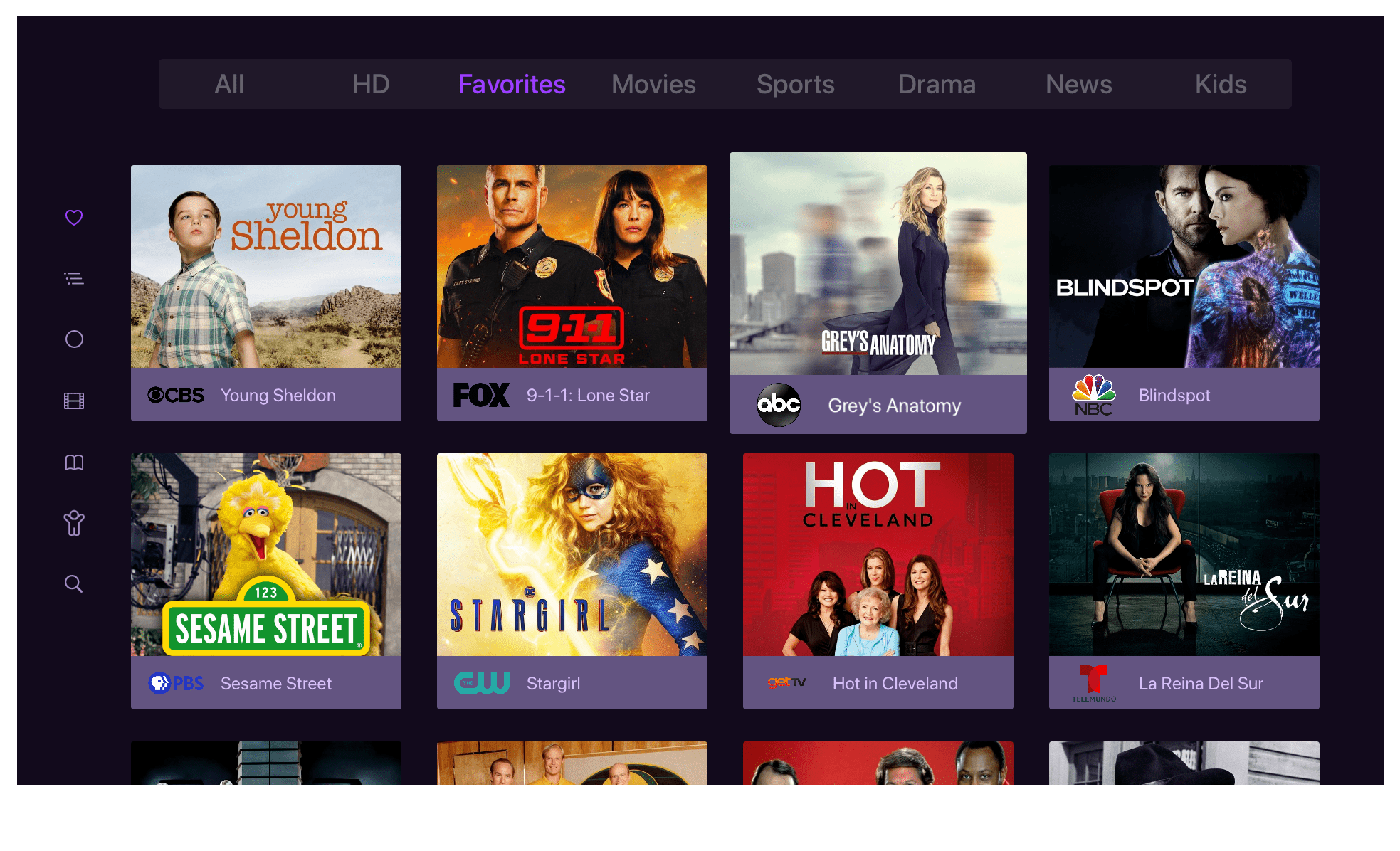 Channels Live TV and DVR for Apple TV