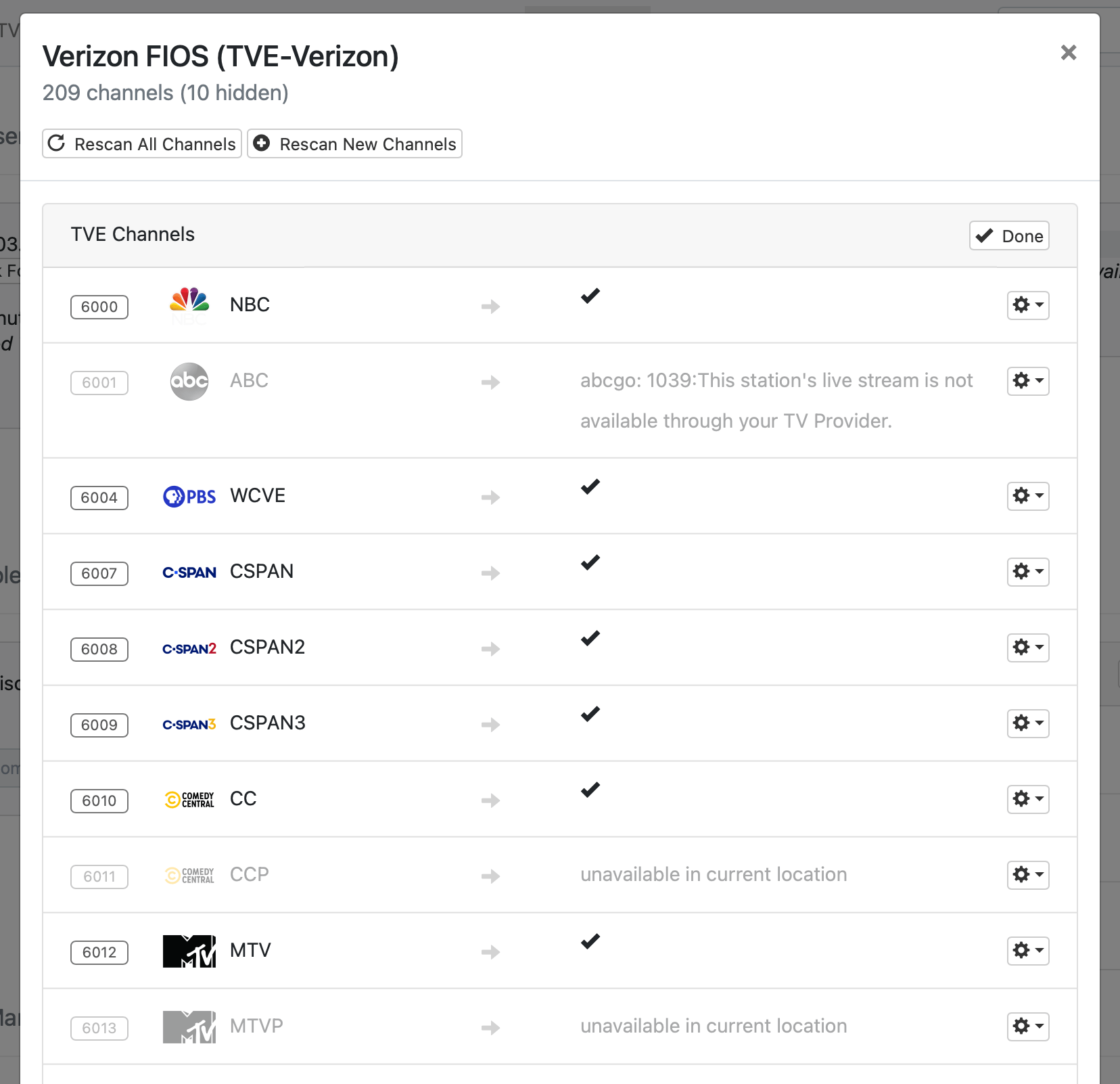 Channels Support - TV Everywhere Troubleshooting