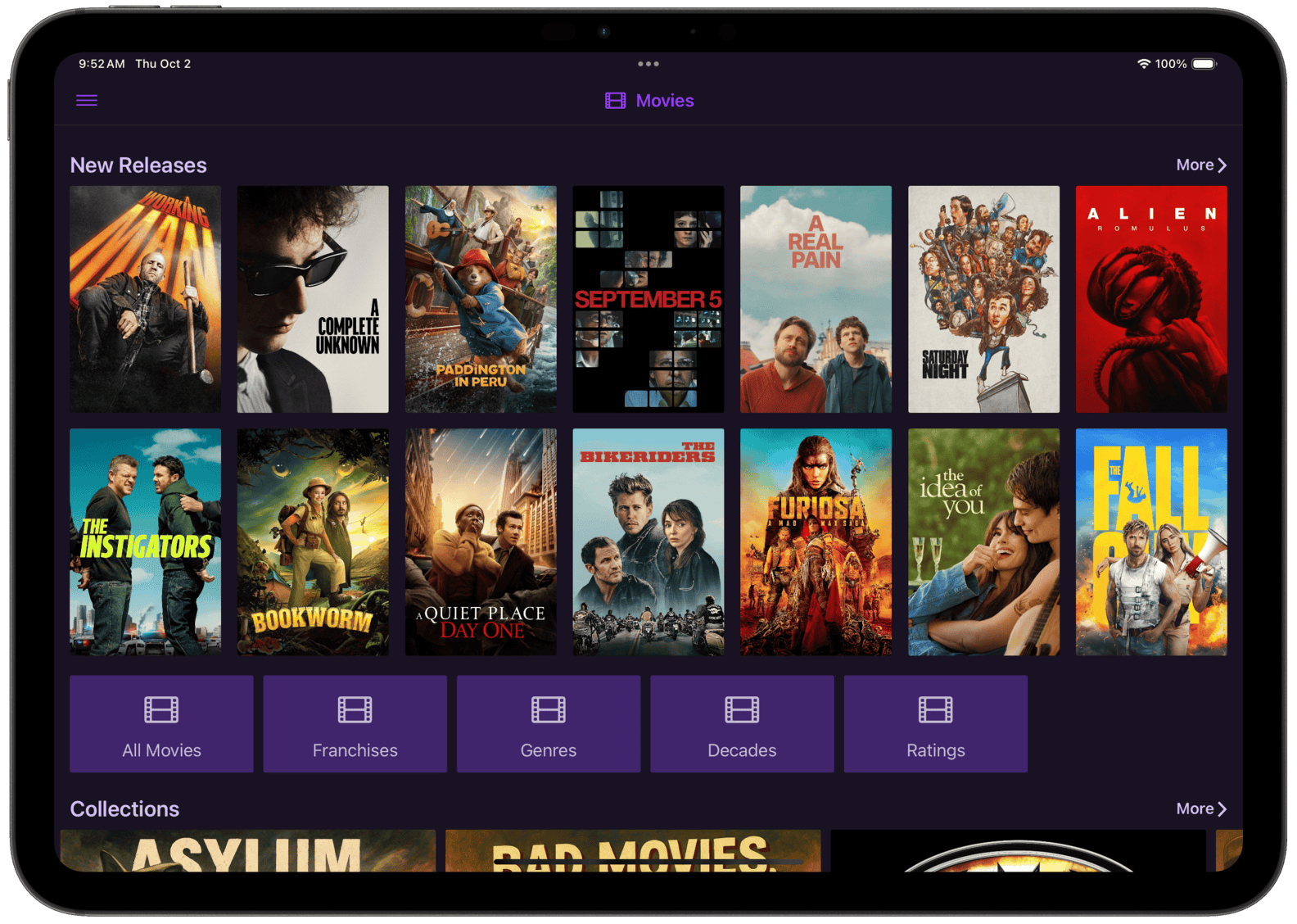 full library browsing