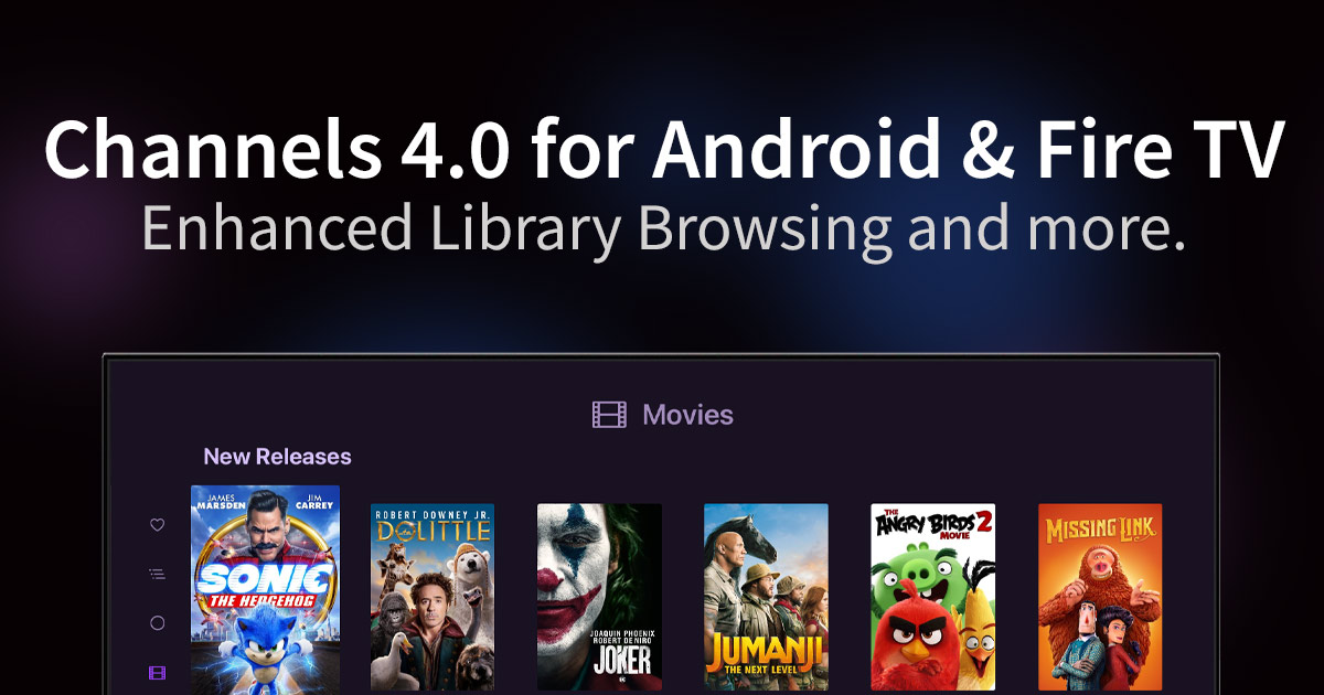 new features for channels 4.0 for android tv and fire tv