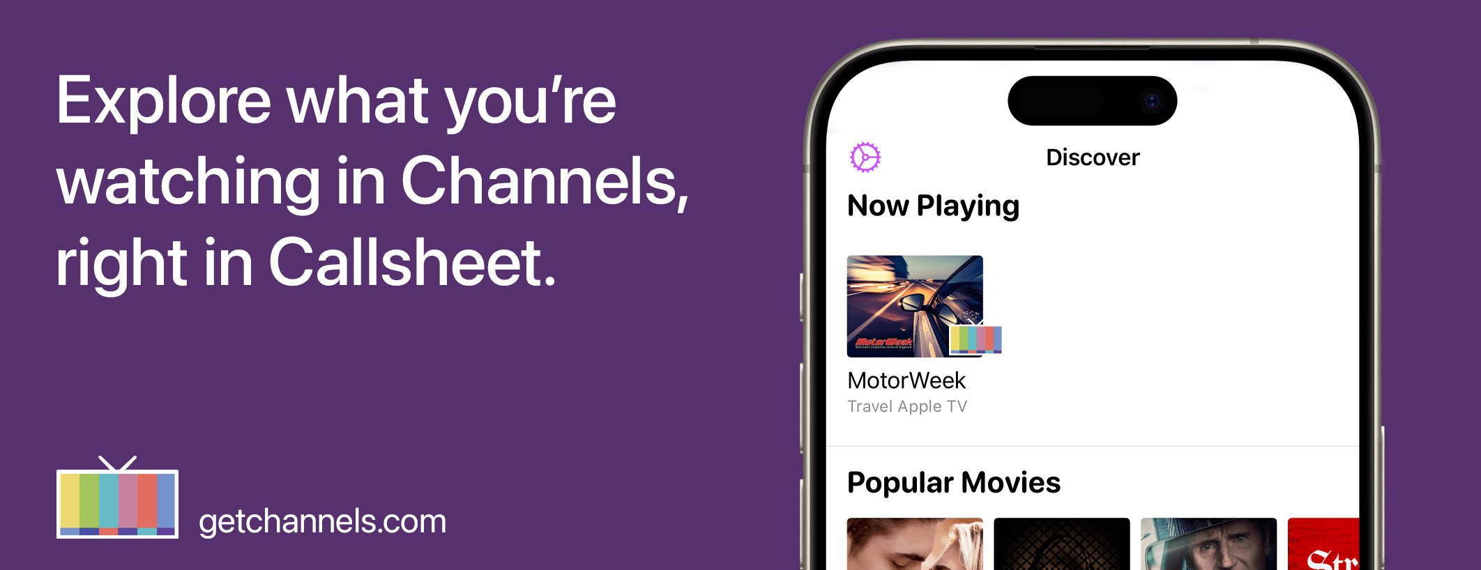 explore what you're watching in Channels inside Callsheet