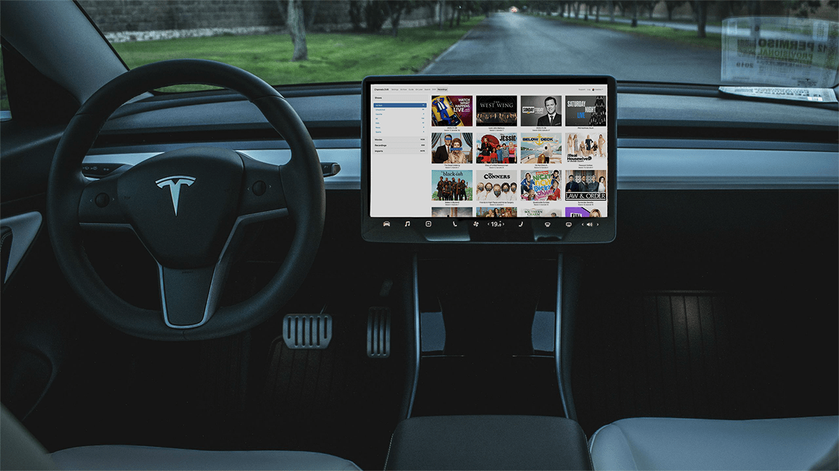 watch live tv in your tesla