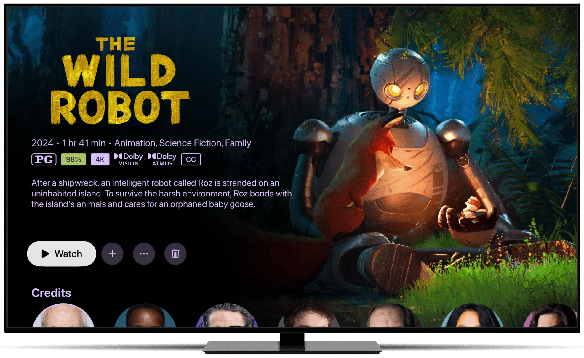 kids section wild robot movie